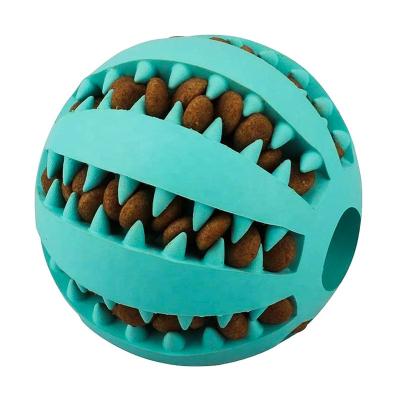 China Viable Dog Bite Chew Feeder Ball Toy Dog Balls For Dogs for sale