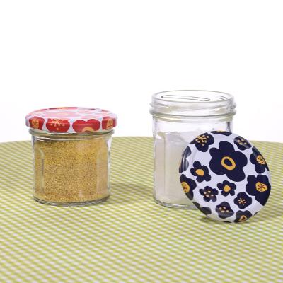 China Storage Retail Tempered Airtight Storage Jar Sauce Honey Food Storage Container Set for sale