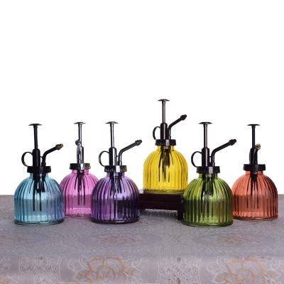 China Flower Water Planting Colorful Galvanized 6 Small Watering Set Can Spray Bottle Glass Garden Service for sale