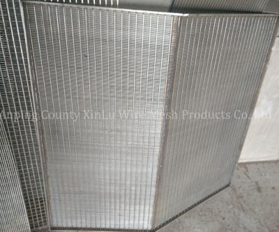 China Panel Width 0.4-3m Wire Wrapped Sieve Bend Screen Supported by 2.5x4mm Wire for sale