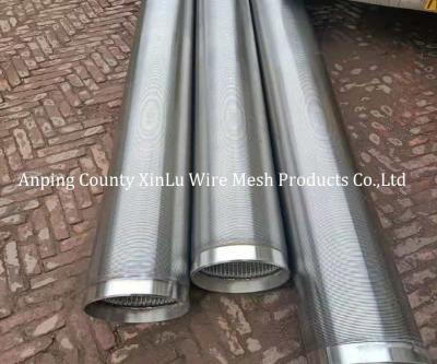 China Wedge Wire Screen Tube/pipe Johnson Screen Mesh with V Wire Support in Round Wire Shape for sale