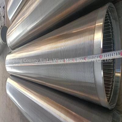 China Ss304 316L 321 201 Water Well Screen Pipe With Johnson Wire Continuous Slot No Magnetic for sale