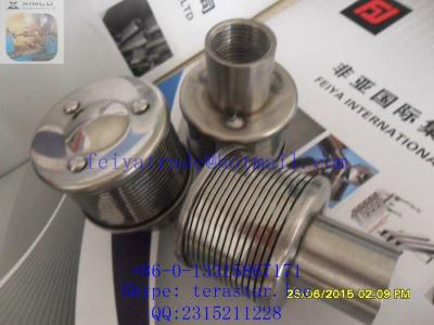 China Water Filter Bottom Nozzle, Wedge Wire Strainer Top Nozzle, Stainless Steel Johnson Screen Nozzle for sale