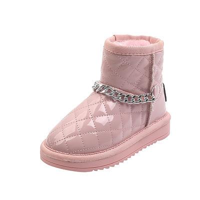 China Hylobati OEM Anti-Slippery Shoes Shed Waterproof Fleece Lovely Comfortable Kids Winter Shoes Little Girls Snow Boots for sale