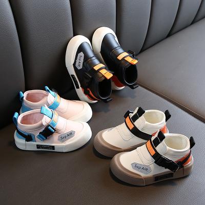 China Anti-slippery Casual Fashion Girl Hook Buckle Baby Shoes Kids Leather Shoes Boy Kids Leather Sneaker Shoes for sale