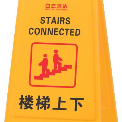 China Environmentally Friendly Customer Hanging Warning Sign / No Parking Sign Standing Road Safety Plastic Slippery Wet Floor Caution Sign for sale