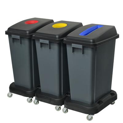 China Waste Bin 8L / 16L / 60L Sustainable Outdoor Plastic Waste Bin Wheeled Bin for sale