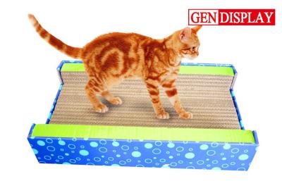 China Luxury Corrugated Cat Scratcher , Paper Cardboard Cat Sporting Toys for sale