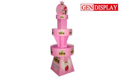 China Advertising Tiered Beverage Display Racks For Supermarket / Store for sale