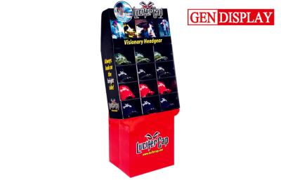 China Cardboard 12 Pockets POP Display Stand Shelf For Lucifer Caps for sale