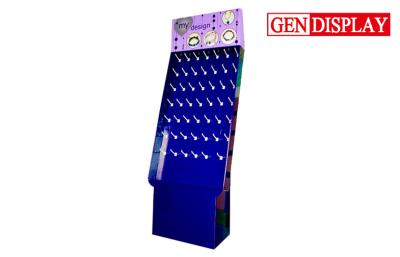 China POP Cardboard Cosmetic Display Stands , Cardboard Hooks Cosmetic Display for sale