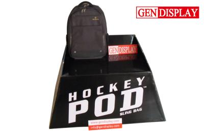 China Recyclable Cardboard Bags POS Display Stand With Four Waterproof Feet for sale