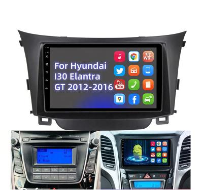 China GPS 9 Inch BT WIFI GPS Multimedia Player 2 Din Car Stereo For Hyundai I30 Elantra GT 2012-2016 for sale