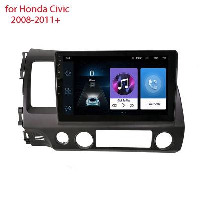 China Din GPS Car Radio 2 10 Inch Android 1024*600 1080P Full Touch Screen Stereo Car Radio DVD Player For Honda Civic 2008-2011+ for sale