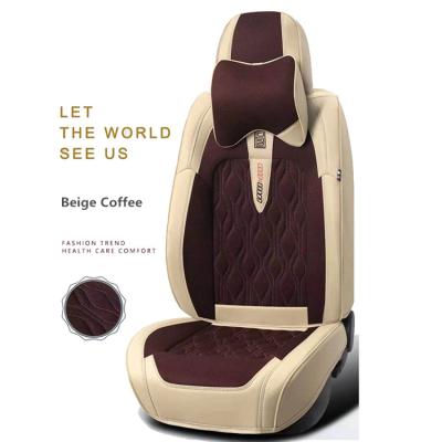 China New design leather full set of sports car seat covers luxury car seat cover for sale