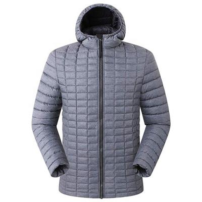 China Breathable 100% Winter Windproof Nylon Heated Mens Black Padded Jacket for sale