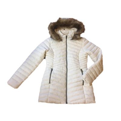 China Fashion Breathable Custom Packable Winter Nylon Women Long Down Jacket for sale