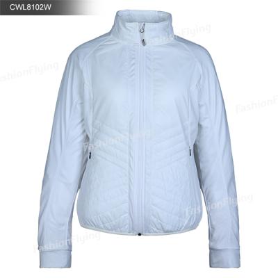 China Waterproof Women's Hybrid Jacket Light Weight Insulated Casual Quilted Casual Outdoor Sports Wear Coat for sale