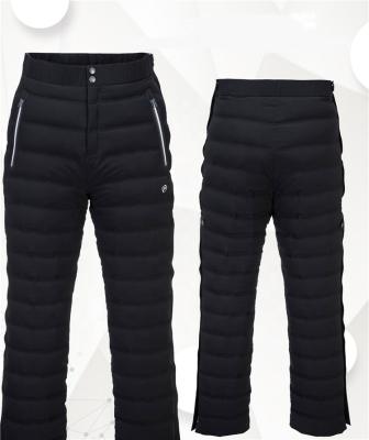 China Men's Breathable Goose Down Pull On Pants Waterproof Ski Outdoor Snow Trousers Ultra Warm for sale