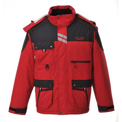 China Wearproof Workwear 2021Winter Red Windproof Uniforms Waterproof Workwear Working Wear For Men for sale