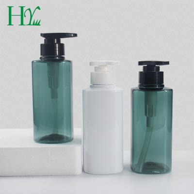 China Square 300ml Cosmetic Shampoo Bottle, Thick Wall PET Lotion Bottle, Shower Gel And Conditioner Bottle for sale