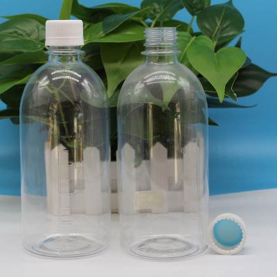 China China Suppliers1000ml Household Products China Suppliers1000ml Transparent Mouth Beverage Bottle 1000ml Small Round Bottle for sale