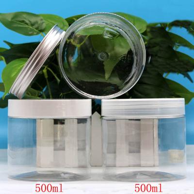 China Food Manufacturer 500Ml Direct Wide Mouth Glass Bottle Plastic Bottle With Cap for sale