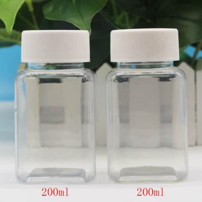 China Professional Manufacturer 200Ml Household Products Square Transparent Bottle Gel Polish Bottle for sale