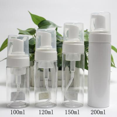 China 100Ml Cosmetic Tubular Plastic Bottle Gel Pump Bottle Cosmetic Pump Spray White Bottle for sale