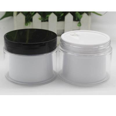 China Double Layer 100ml Cosmetic Bottle 100ml Liner Cream Bottle Massage Cream Bottle for sale