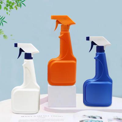 China Household Products Factory Price 500ml Degreaser And Stain Spray Bottle PE Hand-Button Spray Gun Plastic Bottle Detergent Spray Bottle for sale