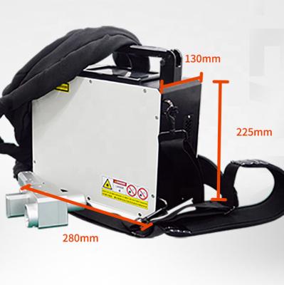 China Convenient Portable Outdoor Backpack Laser Rust Removal Machine for sale