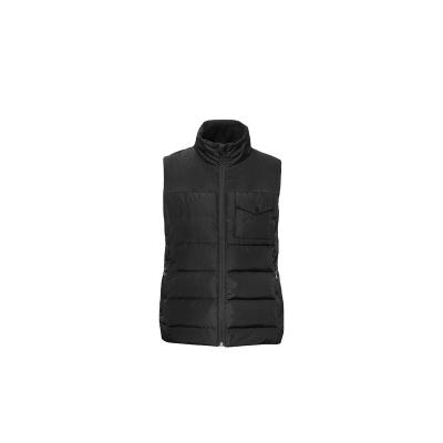 China Quality 85% Casual Attentive Gray Duck Down Filled Down Heating Vest For Outdoor Cold Protection for sale