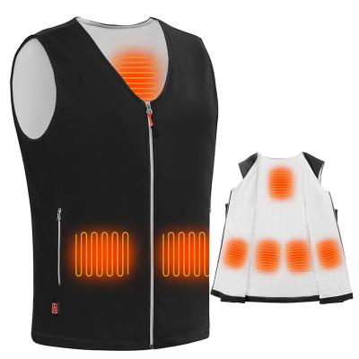 China Casual Quick Shipping Rechargeable Heated Fleece Vest Battery Operated USB Heated Vest For Men And Women for sale