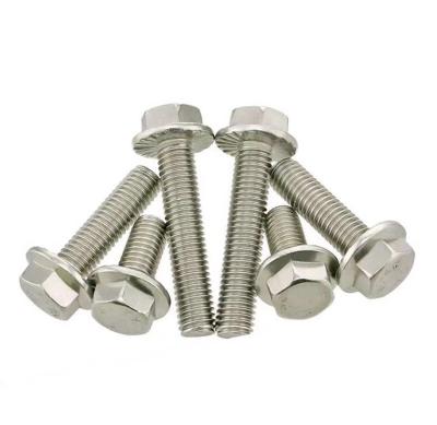 China DIN6921 Steel Grade 8.8 Agricultural Machine Bolt Hex Head Flange Bolt Coating Yellow Zinc for sale