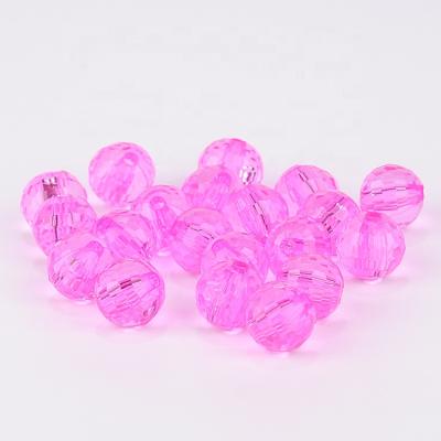 China Modern Wholesale Acrylic Beads Transparent Beads 8mm 10mm For Jewelry Making Bracelet Necklace Accessories for sale