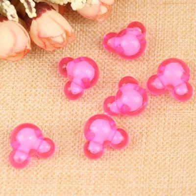 China Wholesale Modern Colorful Mouse Head Acrylic Beads For Kids Handmade Toy Jewelry Making DIY Accessories for sale