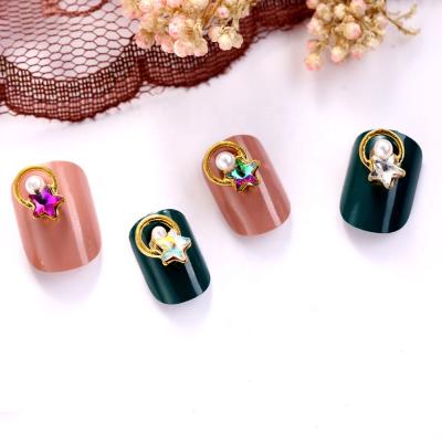 China Modern Rhinestones Metal Inlay Nail Art Decorations For Nail Art Sticker Zircon Diamond Accessories for sale