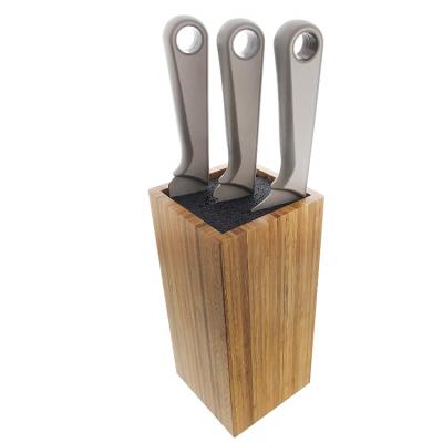 China Sustainable Durable Bamboo Knife Block Household Bamboo Knife Holder For Kitchen Drawer for sale