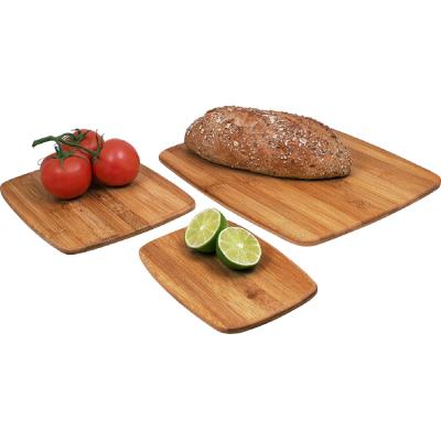 China Sustainable Professional Customized Rectangular Wooden Bamboo Cutting Board Set for sale