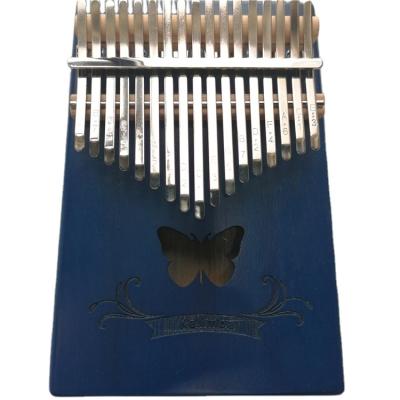 China Promotion Materials Environmental Ware Blue Color Wooden Kalimba Songbook For 17 Key for sale