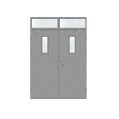 China Modern Commercial Interior Front Entrance Fire Exit Fire Rated Steel Rated Door for sale