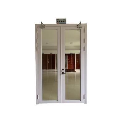 China Modern Wholesale Fire Resistant Aluminum Factory Swing French Door Directly With Glass for sale