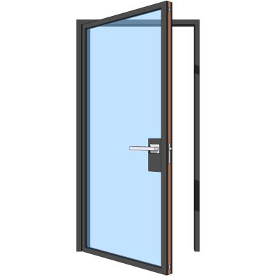 China Unique Modern Quality Assurance Fire-Rated Security Sliding Steel Door With Glass for sale