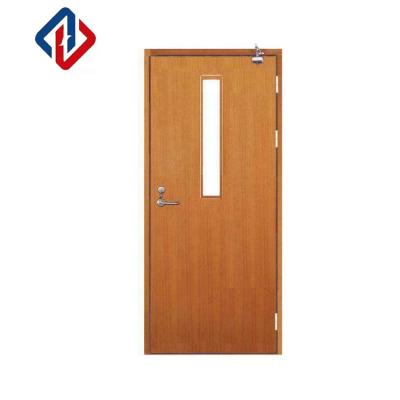 China Modern Wooden Steel Frame Panel Door Entry Door Double Main Wood Fire Rated Office Wood Doors for sale