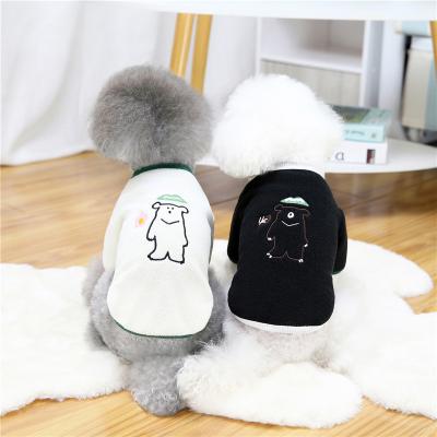 China JXANRY Autumn Winter Warm Cute Bear Printed Dog Clothes Pet Winter Sweatshirt for sale