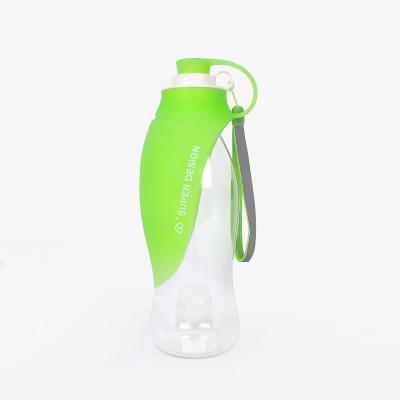 China JXANRY Silicone Leaf Water Bottle Stored Portable Folding Dog Water Bottle for sale