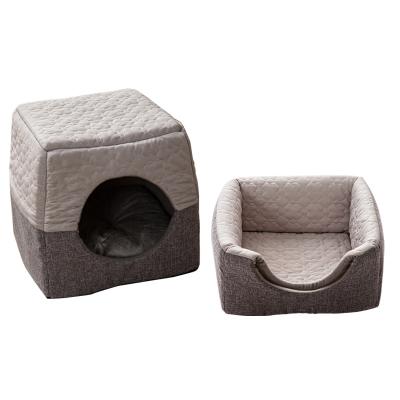 China Cooling JXANRY Customized Deformable Semi-Closed Four Seasons Kennel Bed Cat Cave for sale