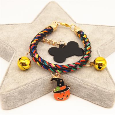 China JXANRY Stocked Handmade Pet Supplies New 2021 Dogs Festival Neck Decoration Pet Halloween Cat Christmas Collar for sale