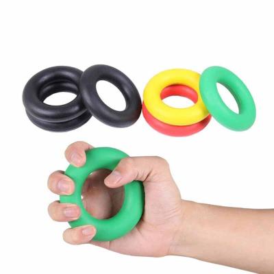 China Silicone 10cm Durable Silicone Hand Gripper Round Grips Ring Wrist Develop Shape Hand Muscle for sale